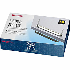 Officemate Prong Fasteners Standard - 2.8" Length - 2" Size Capacity - Silver - Steel - 50 / Box (99852)