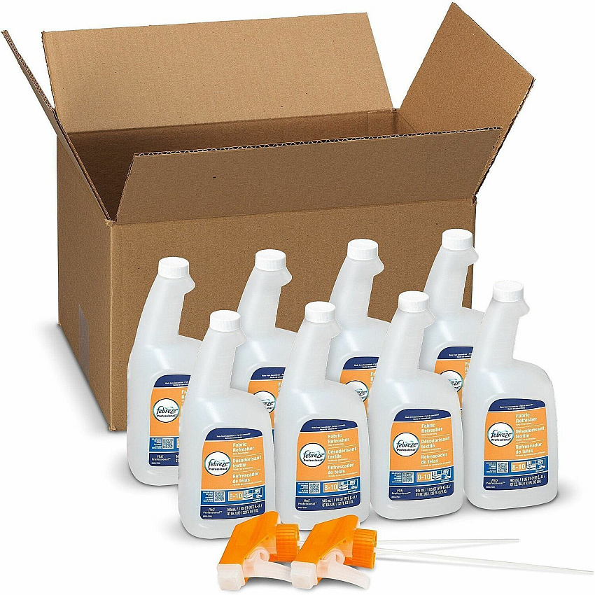 Febreze Fabric Refresher Spray Spray - 32 fl oz (1 quart) - Fresh Scent - 8 / Carton - White (03259)