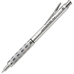 Pentel GraphGear 1000 Automatic Drafting Pencils 0.5 mm Lead - #2 - Refillable - Gray Barrel - 1 Each (PG1015A) Pentel GraphGear 1000 Automatic Drafting Pencils 0.5 mm Lead - #2 - Refillable - Gray Barrel - 1 Each (PG1015A)