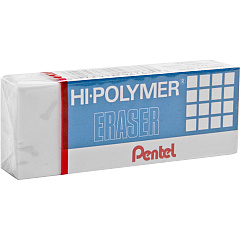 Pentel Hi-Polymer Eraser White - Block - 2.6" Width x 0.5" Height x 1" Depth - 1 Each - Non-abrasive, Latex-free (ZEH10)