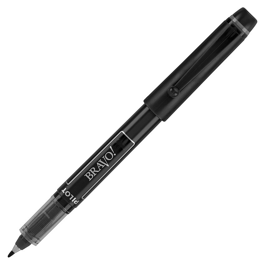 Pilot Marker Pens Bold Pen Point - Black Ink - Liquid - Black Barrel - 1 Each (11034)