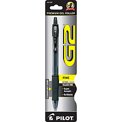 G2 Premium Gel Ink Retractable Pen 0.7 mm Fine Pen Point - Refillable - Retractable - Black Ink - Gel-based - Translucent Barrel - 1 Each (31026)