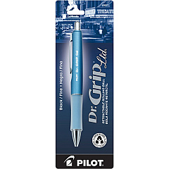 Pilot Dr. Grip Retractable Gel Rollerball Pens 0.7 mm Fine Pen Point - Refillable - Retractable - Black Ink - Gel-based - Ice Blue Barrel - 1 Pack (36271)