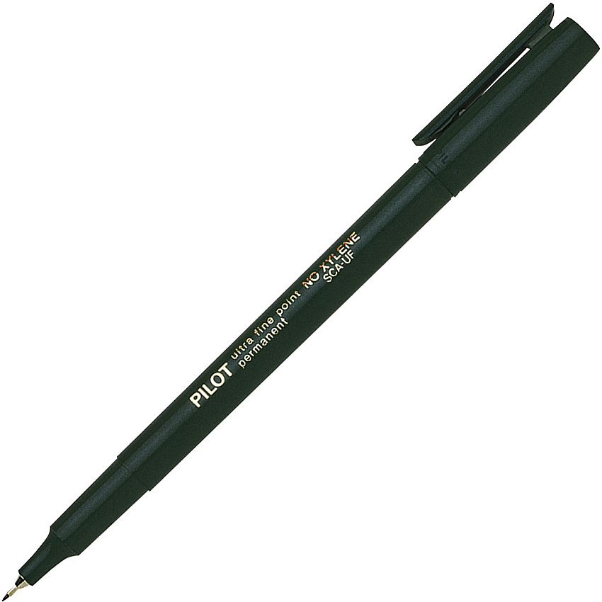 Pilot Extra-Fine Point Markers Black Ink - Black Barrel - 1 Each (44102)