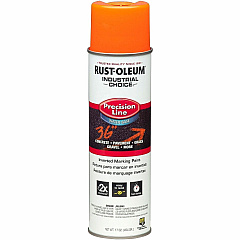 Rust-Oleum Industrial Choice White M1800 Marking Paint Spray Aerosol - Fluorescent Orange - 1.06 lb - 1 Each (203036)