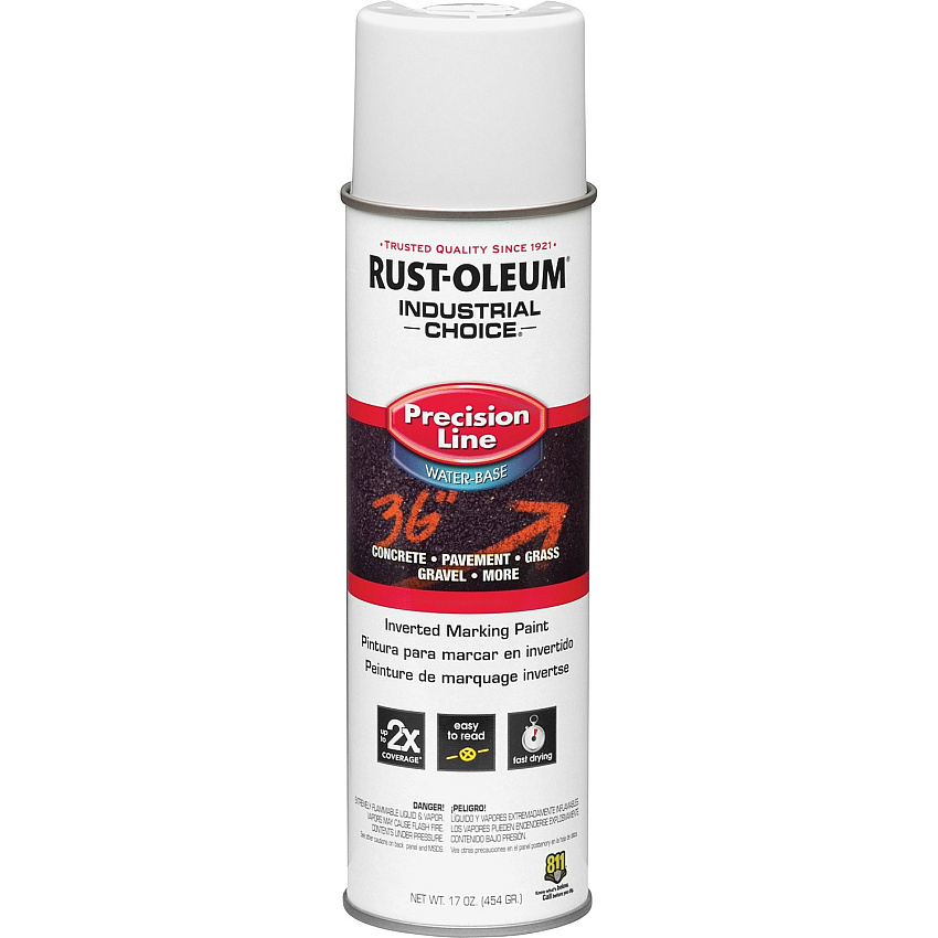 Rust-Oleum Industrial Choice Precision Line Marking Paint 1 Color(s) - White - 17 fl oz - 1 Each (203039)