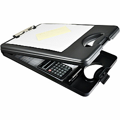 Saunders Deskmate II Portable Desktop 0.50" Clip Capacity - Storage for Stationary - Bottom Opening - 10" x 16" Sheet Size - Polypropylene - Black - 1 Each (00533)
