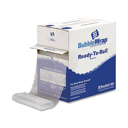 Sealed Air Bubble Wrap Multi-purpose Material 12" Width x 100 ft Length x 187.5 mil Thickness - 1 Wrap(s) - Lightweight, Perforated - Clear - 1 Carton (10600)