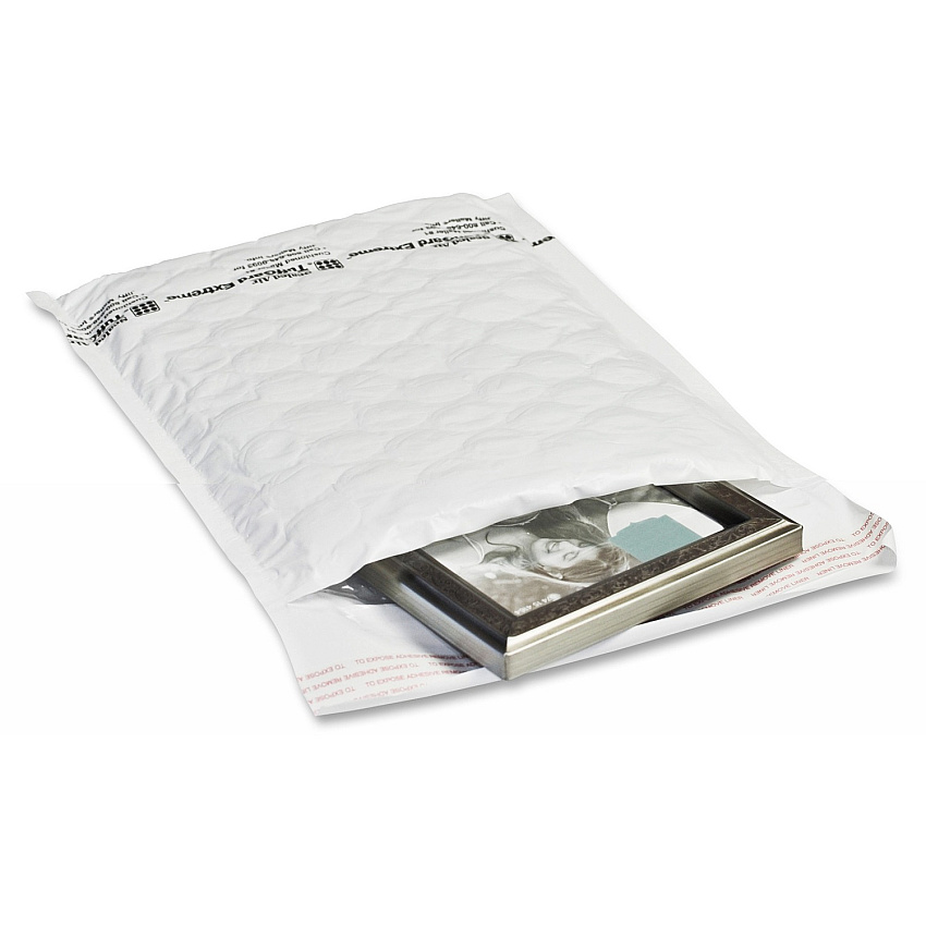Sealed Air TuffGuard Extreme Cushioned Mailers Bubble - #5 - 10 1/2" Width x 16" Length - Peel & Seal - White - 50 / Carton (10649)