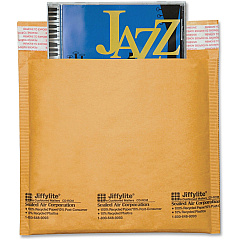 Sealed Air Jiffylite CD/DVD Mailers CD/DVD - 7 1/4" Width x 8" Length - Peel & Seal - Satin Gold - Kraft - 25 / Carton (44169) Sealed Air Jiffylite CD/DVD Mailers CD/DVD - 7 1/4" Width x 8" Length - Peel & Seal - Satin Gold - Kraft - 25 / Carton (44169)