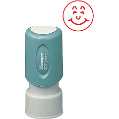Xstamper HAPPY FACE Stamp Design Stamp - 0.63" Impression Diameter - Red - Recycled - 1 Each (11303) Xstamper HAPPY FACE Stamp Design Stamp - 0.63" Impression Diameter - Red - Recycled - 1 Each (11303)