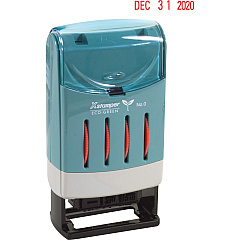 Xstamper VersaDater Small Type Date Stamp Message/Date Stamp - FAXED, PAID, RECEIVED - 0.87" Impression Width x 0.12" Impression Length - Red - Recycled - 1 Each (51111)