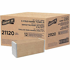 Genuine Joe Paper Towel C-fold 200 sheets White 1 Ply - C-fold - 13" Width x 10" Length - embossed design - White - Fiber, Paper - 200 Sheets/Pack - 12 / Carton (GJO21120) Genuine Joe Paper Towel C-fold 200 sheets White 1 Ply - C-fold - 13" Width x 10" Length - embossed design - White - Fiber, Paper - 200 Sheets/Pack - 12 / Carton (GJO21120)