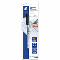 Lumocolor Non-Permanent Pen 316 Refillable - Washable - Black Ink - Water Based - Black Polypropylene Barrel - Writing - 10 / Box (3169)