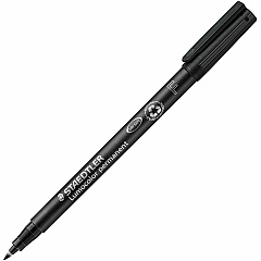 Staedtler Lumocolor Permanent Pens Black Ink - Black Polypropylene Barrel - 10 / Box (3189) Staedtler Lumocolor Permanent Pens Black Ink - Black Polypropylene Barrel - 10 / Box (3189)
