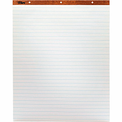 TOPS Horizontal Ruled Easel Pads 50 Sheets - Stapled/Glued - 15 lb Basis Weight - 27" x 34" Sheet Size - White Paper - Perforated, Punched - 2 / Carton (79041) TOPS Horizontal Ruled Easel Pads 50 Sheets - Stapled/Glued - 15 lb Basis Weight - 27" x 34" Sheet Size - White Paper - Perforated, Punched - 2 / Carton (79041)