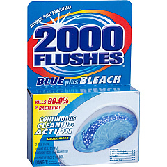 WD-40 2000 Flushes Blue/Bleach Bowl Cleaner Tablets For Toilet Bowl - Concentrate - 3.50 oz (0.22 lb) - Blue - 1 Each (208017) WD-40 2000 Flushes Blue/Bleach Bowl Cleaner Tablets For Toilet Bowl - Concentrate - 3.50 oz (0.22 lb) - Blue - 1 Each (208017)