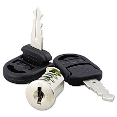 Alera Core Removable Lock and Key Set, Silver, Two Keys/Set (ALEVA501111)