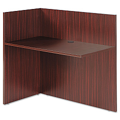 Alera Valencia Reversible Reception Return, 44 1/8w x 23 5/8d x 41 1/2h, Mahogany (ALEVA324424MY)