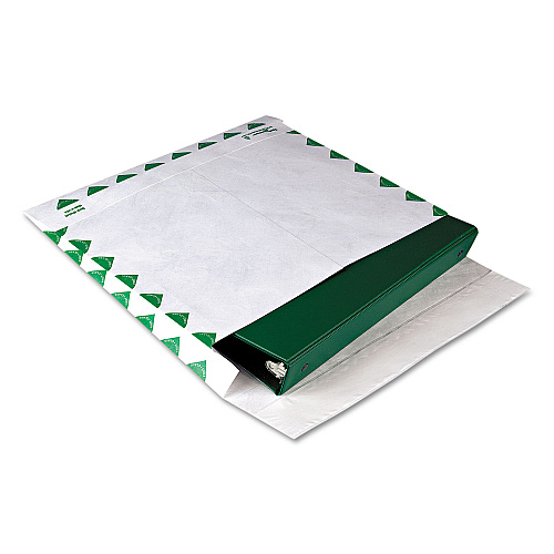 Survivor Open Side Expansion Mailers, First Class, Heavyweight Tyvek, #13 1/2, Square Flap, Redi-Strip Closure, 10 x 13, White, 100/CT (R4440)
