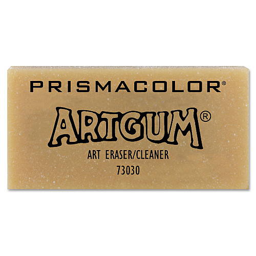Prismacolor ARTGUM Eraser, For Pencil Marks, Rectangular Block, Large, Off White, Dozen (73030)