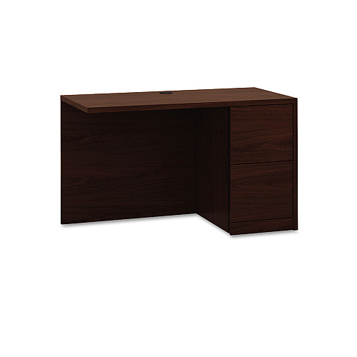 HON 10500 Series L Workstation Return, Full-Height Right Ped, 48w x 24d, Mahogany (105905RNN)