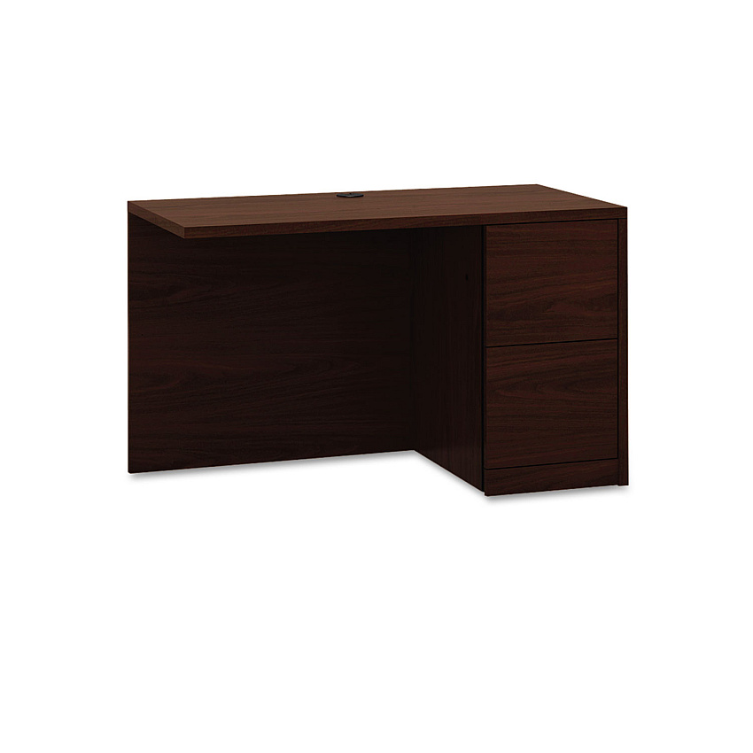 HON 10500 Series L Workstation Return, Full-Height Right Ped, 48w x 24d, Mahogany (105905RNN)