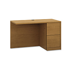 HON 10500 Series L Workstation Return, Full-Height Right Ped, 48w x 24d, Harvest (105905RCC)