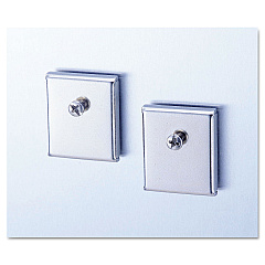 Universal Cubicle Accessory Mounting Magnets, Silver, 2/Set (UNV08172)