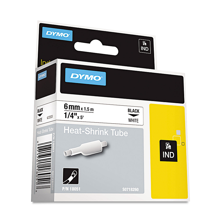 Dymo 18051 Heat Shrink Tube Labels