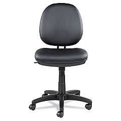 Alera Interval Series Swivel/Tilt Task Chair, Bonded Leather Seat/Back, Up to 275 lb, 18.11" to 23.22" Seat Height, Black (ALEIN4819)
