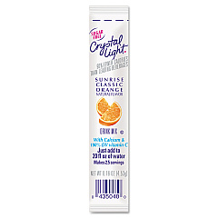 Crystal Light On the Go, Sunrise Orange, .16oz Packets, 30/Box (00504)