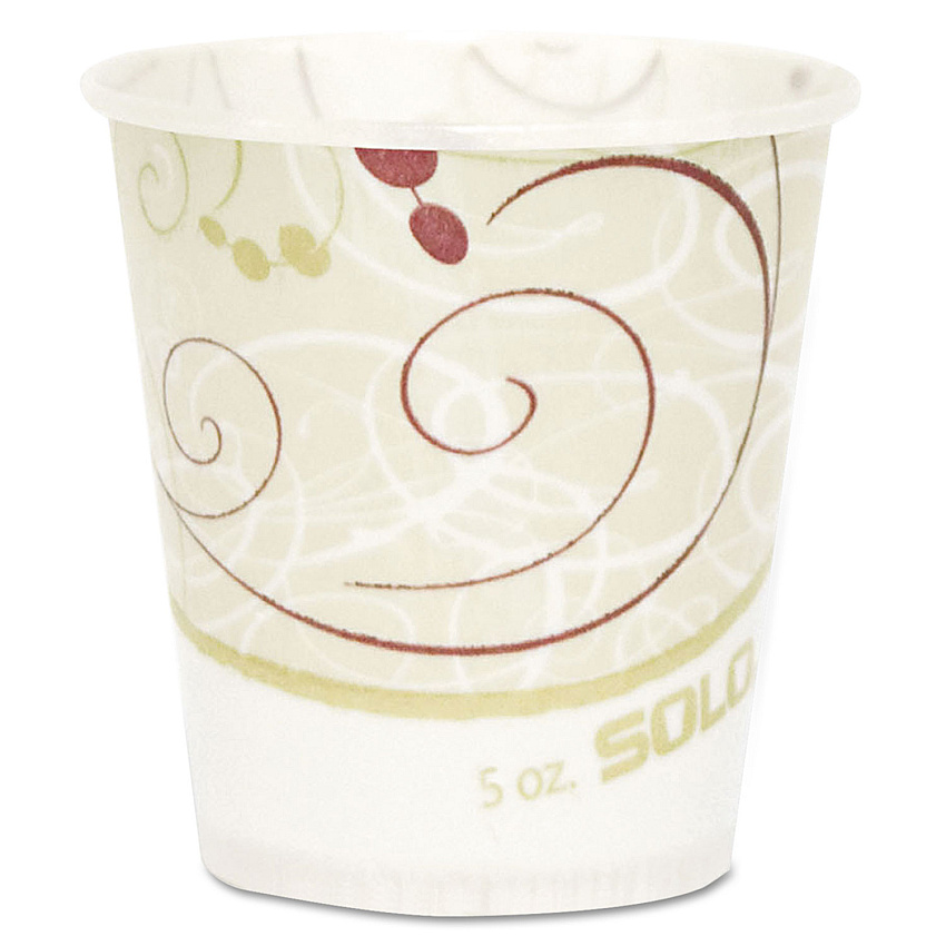 Dart Symphony Design Paper Water Cups, 5 oz, 100/Bag, 30 Bags/Carton (R53SYMCT)