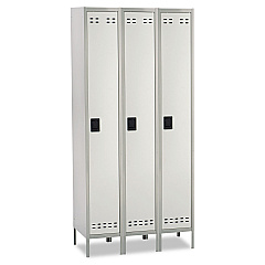 Safco Single-Tier, Three-Column Locker, 36w x 18d x 78h, Two-Tone Gray (5525GR)