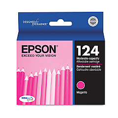 Epson T124320-S (124) DURABrite Ultra Ink, Magenta