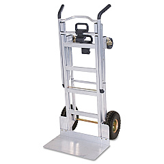 Cosco 3-in-1 Convertible Hand Truck, 800-1000lb Cap., 21.06 x 21.85 x 48.03, Aluminum (12312ABL1E)