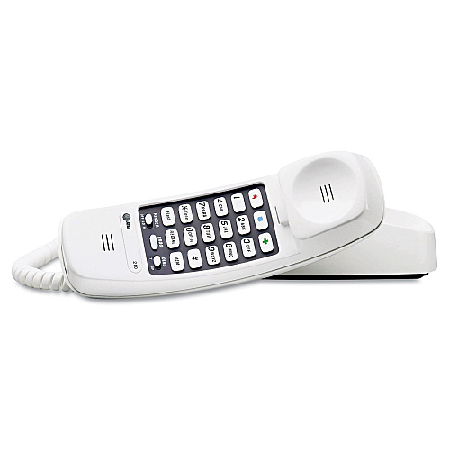 AT&T 210 Trimline Telephone, White (210W)