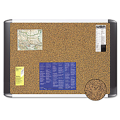MasterVision Tech Cork Board, 48x72 Silver/Black Frame (MVI270501)