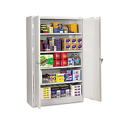 Tennsco Assembled Jumbo Steel Storage Cabinet, 48w x 18d x 78h, Light Gray (J1878SULGY)