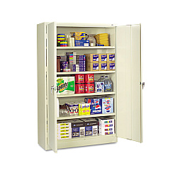 Tennsco Assembled Jumbo Steel Storage Cabinet, 48w x 18d x 78h, Putty (J1878SUPY)