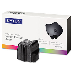 Compatible Katun Compatible 108R00604 Solid Ink Stick, 3,400 Page-Yield, Black, 3/Box (38707)