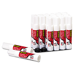 Scotch Permanent Glue Stick, 0.28 oz, Dries Clear, 18/Pack (600818)