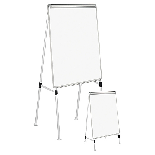 Universal Dry Erase Easel Board, Easel Height: 42" to 67", Board: 29 x 41, White/Silver (UNV43033)