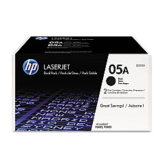 HP CE505D Black Toner Cartridge Dual Pack