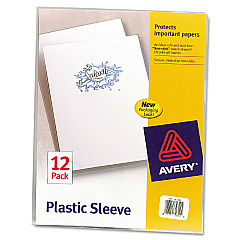 Avery Clear Plastic Sleeves, Letter Size, Clear, 12/Pack (72311)