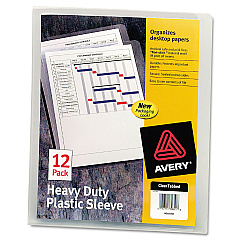 Avery Heavy-Duty Plastic Sleeves, Letter Size, Clear, 12/Pack (72611)