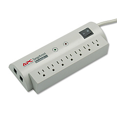 APC SurgeArrest Personal Power Surge Protector, 7 AC Outlets, 6 ft Cord, 240 J, Beige (PER7T)
