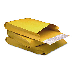 Quality Park Redi-Strip Kraft Expansion Envelope, #10 1/2, Square Flap, Redi-Strip Closure, 9 x 12, Brown Kraft, 25/Pack (93334)