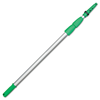 Unger Opti-Loc Extension Pole, 18 ft, Three Sections, Green/Silver (ED550)