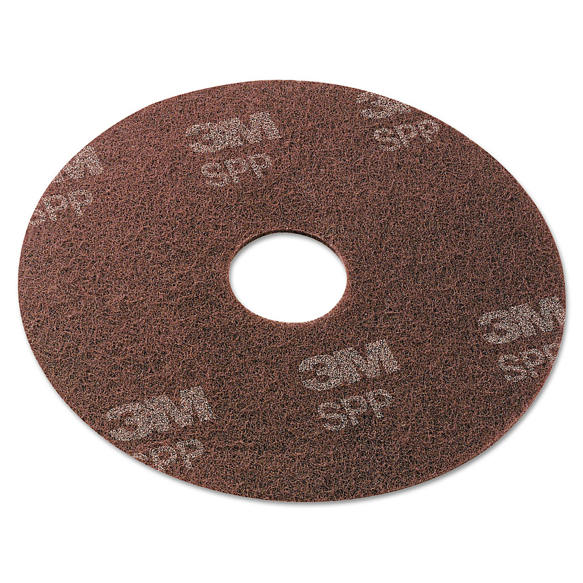 Scotch-Brite Surface Preparation Pad, 13" Diameter, Maroon, 10/Carton (SPP13)